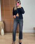 Antrasit Straight Jean