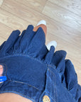 Denim Volanlı Mini Etek