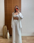 Debbie Keten Gömlek Pantolon Takım