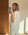 Baskılı T-Shirt - Ekru