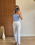 ZR Mom Jean Beyaz