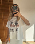 Baskılı T-Shirt - Ekru