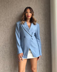 Darwin Blazer Ceket -Mavi