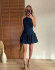 Carmen Mini Denim Elbise