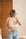 Dikiş Efektli Crop Top-Bej Melanj