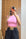 Modal Karışımlı Crop Top-Pembe
