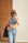 Dikiş Efektli Crop Top-Antrasit Melanj