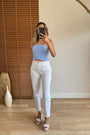 ZR Mom Jean Beyaz