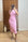 Pembe Yarasa Kol Midi Elbise
