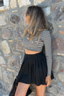 Uzun Kollu Crop Top