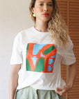 Yazı Baskılı Oversize T-shirt